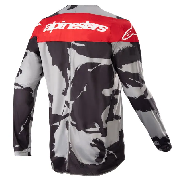 ALPINESTARS 2023 YOUTH RACER TACTICAL JERSEY - CAST GRAY CAMO MARS RED