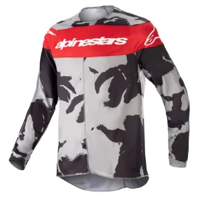 ALPINESTARS 2023 YOUTH RACER TACTICAL JERSEY - CAST GRAY CAMO MARS RED