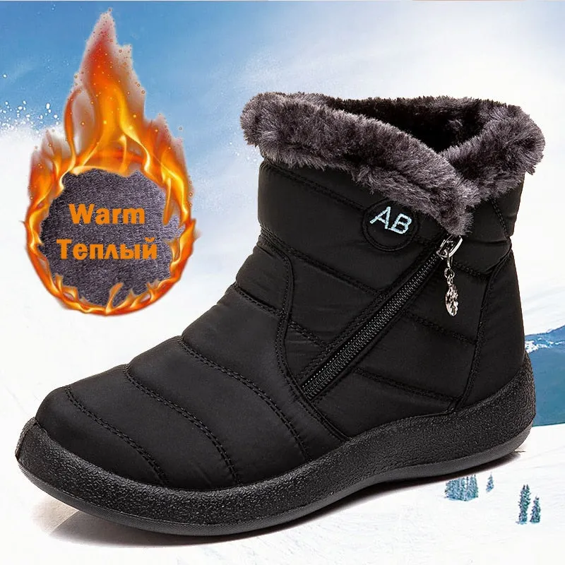 Casual Waterproof Lightweight Winter Boots For Women