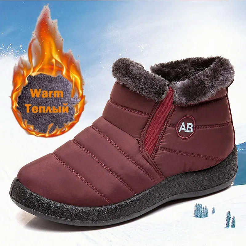 Casual Waterproof Lightweight Winter Boots For Women