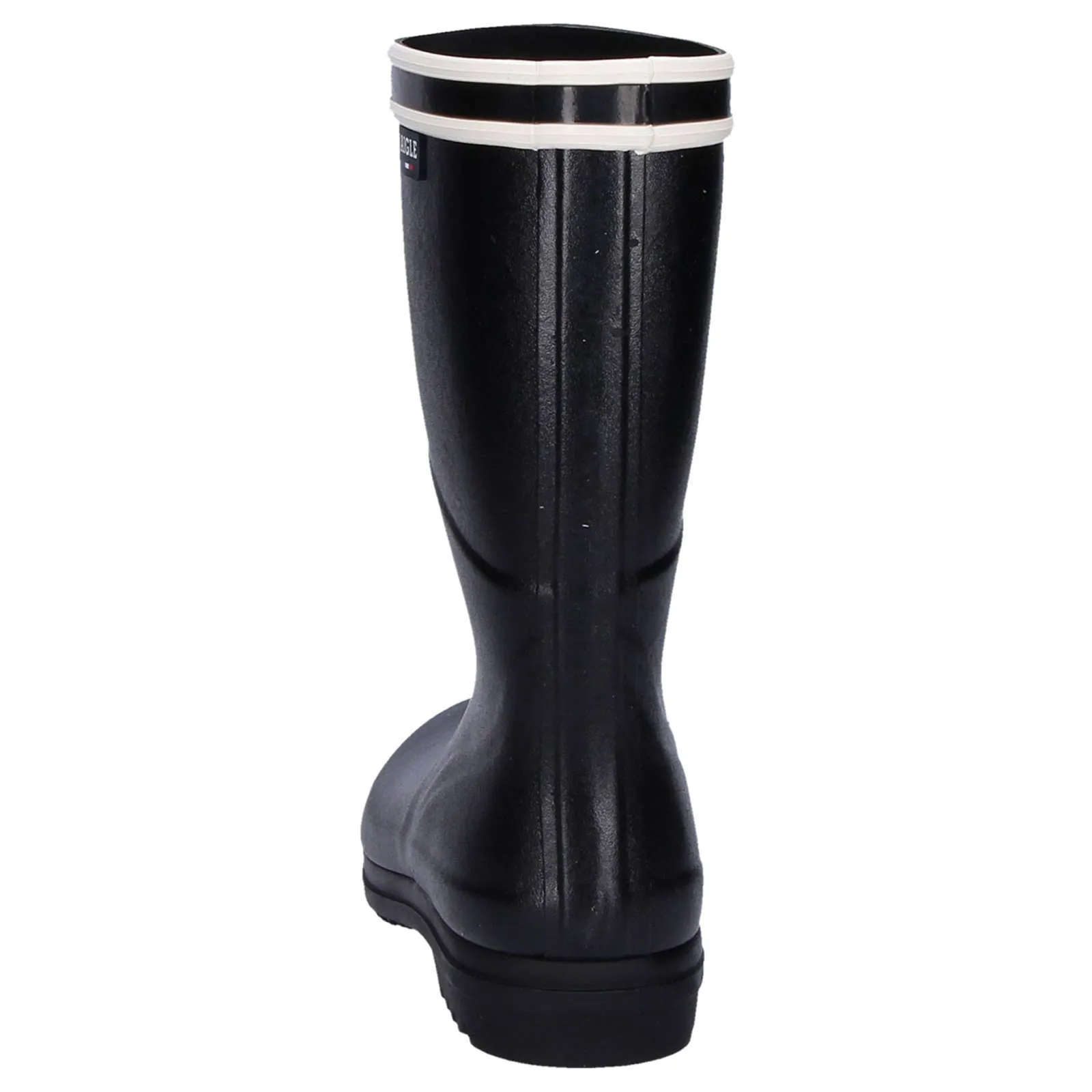 Chanteboot Stripes Rubber Women's Mid-High Wellington Boots