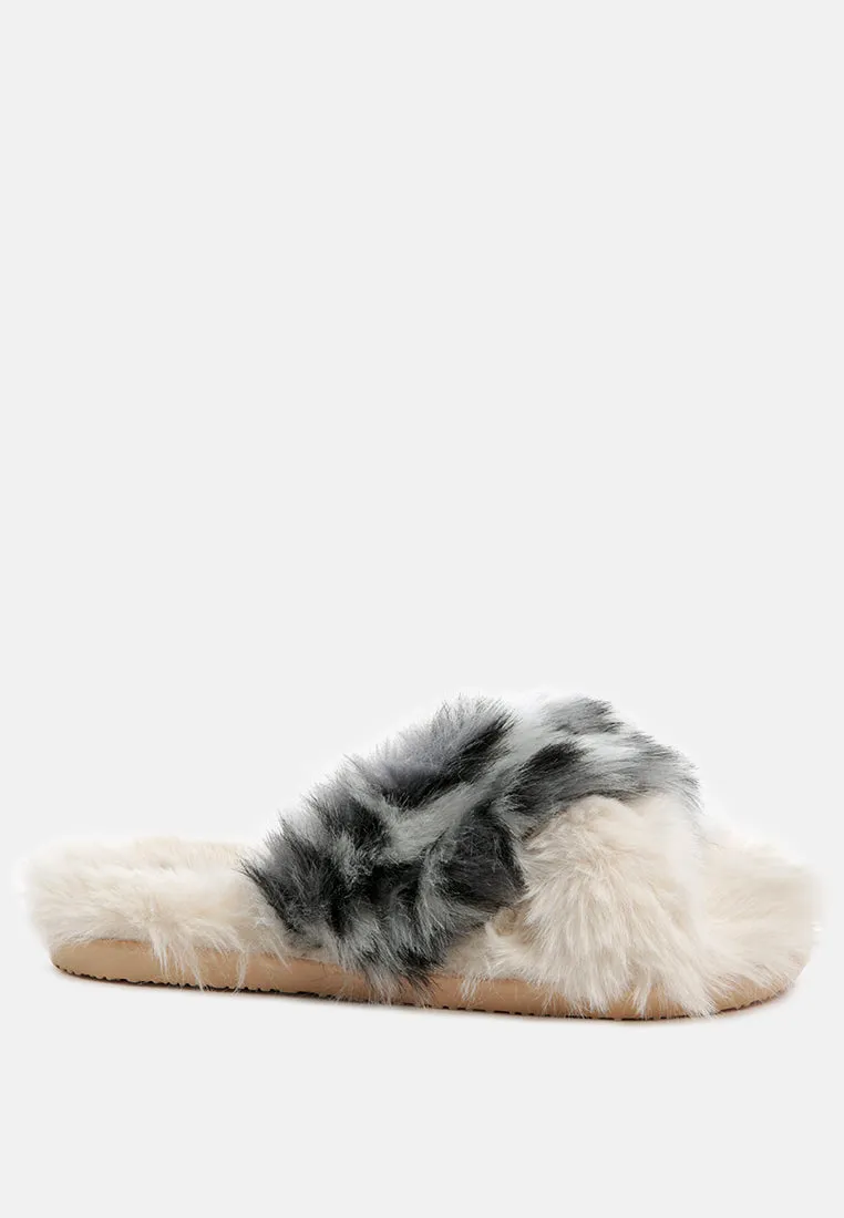 Chipmunk Faux Fur Indoor Flats