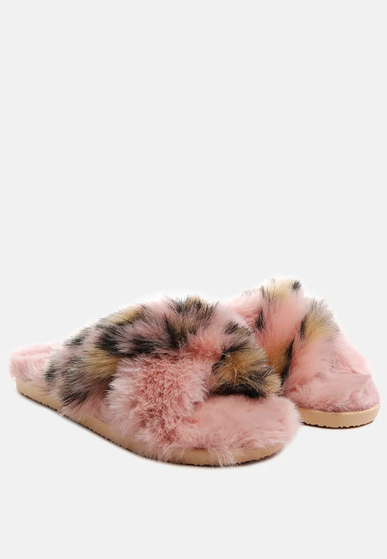 Chipmunk Faux Fur Indoor Flats