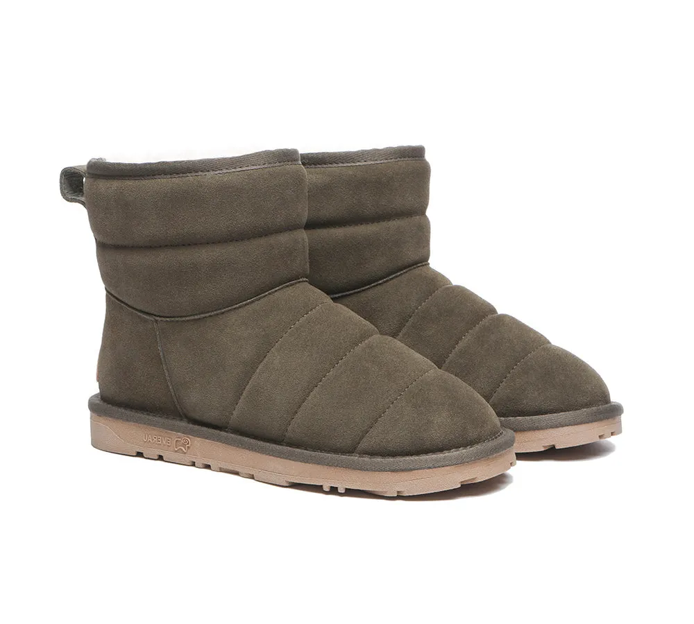 EVERAU® UGG Boots Sheepskin Wool Mini Puffer