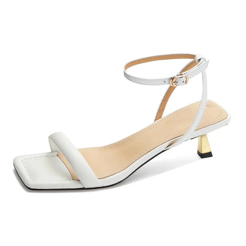 Laura - Elegant Sandals with Ankle Strap