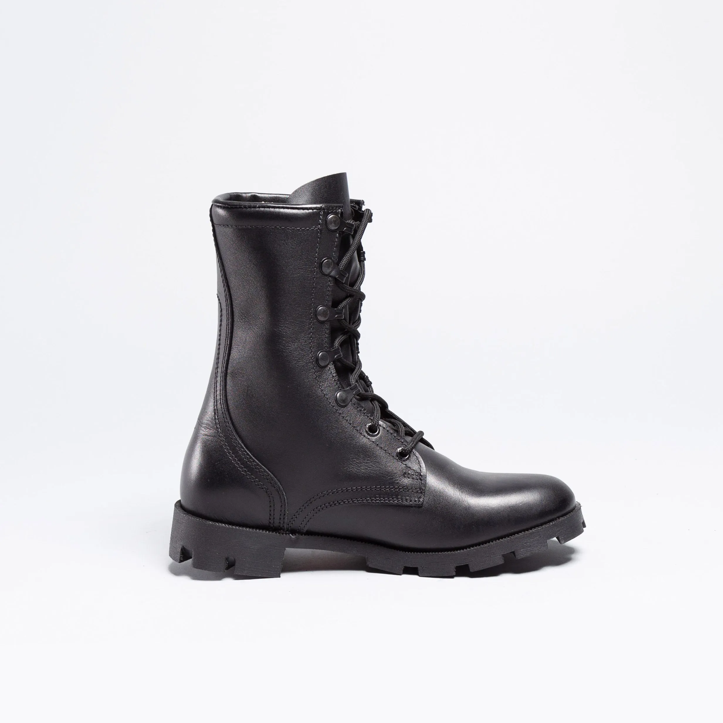 Leather Combat Boot(BLACK)