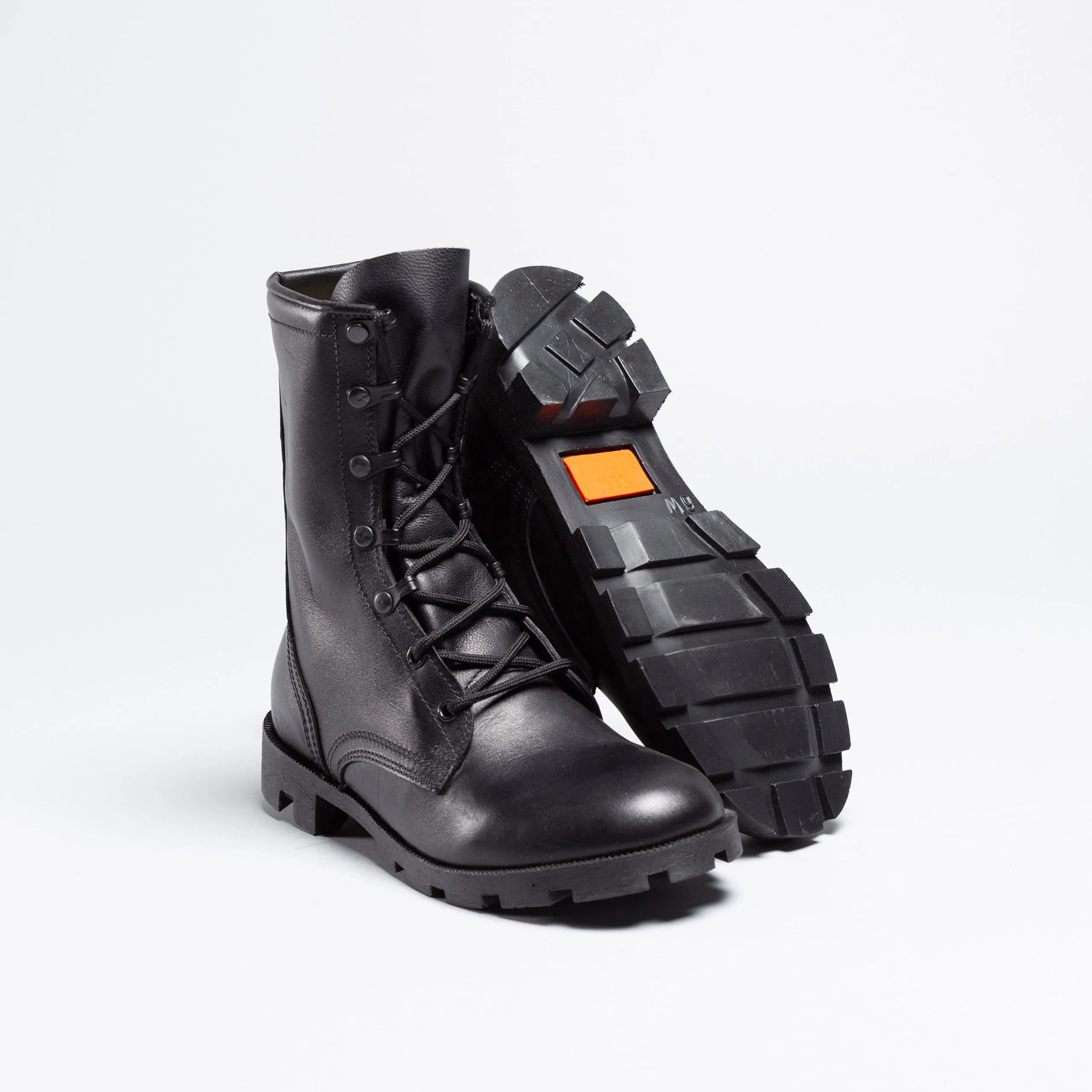 Leather Combat Boot(BLACK)