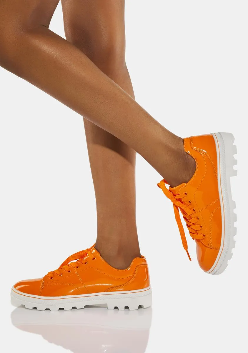 Orange Roadies 90s Bby Sneakers