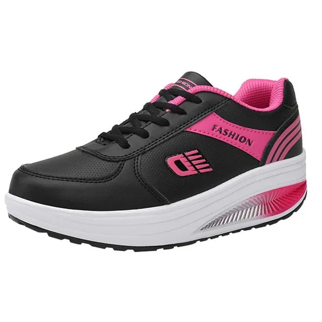 Outdoor Walking Shoes Skid-Proof PU Women Sport Shoes