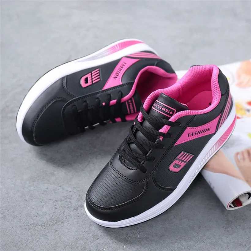 Outdoor Walking Shoes Skid-Proof PU Women Sport Shoes