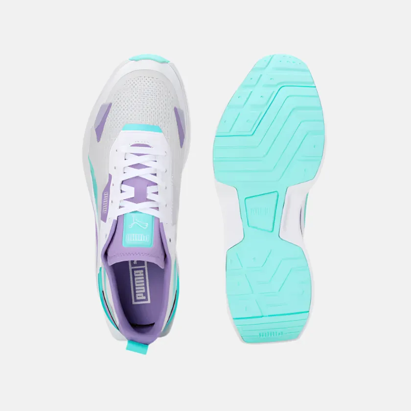 Puma Kosmo Rider V1 Women's Running Shoes -Feather Gray/Electric Peppermint/Lavender Alert