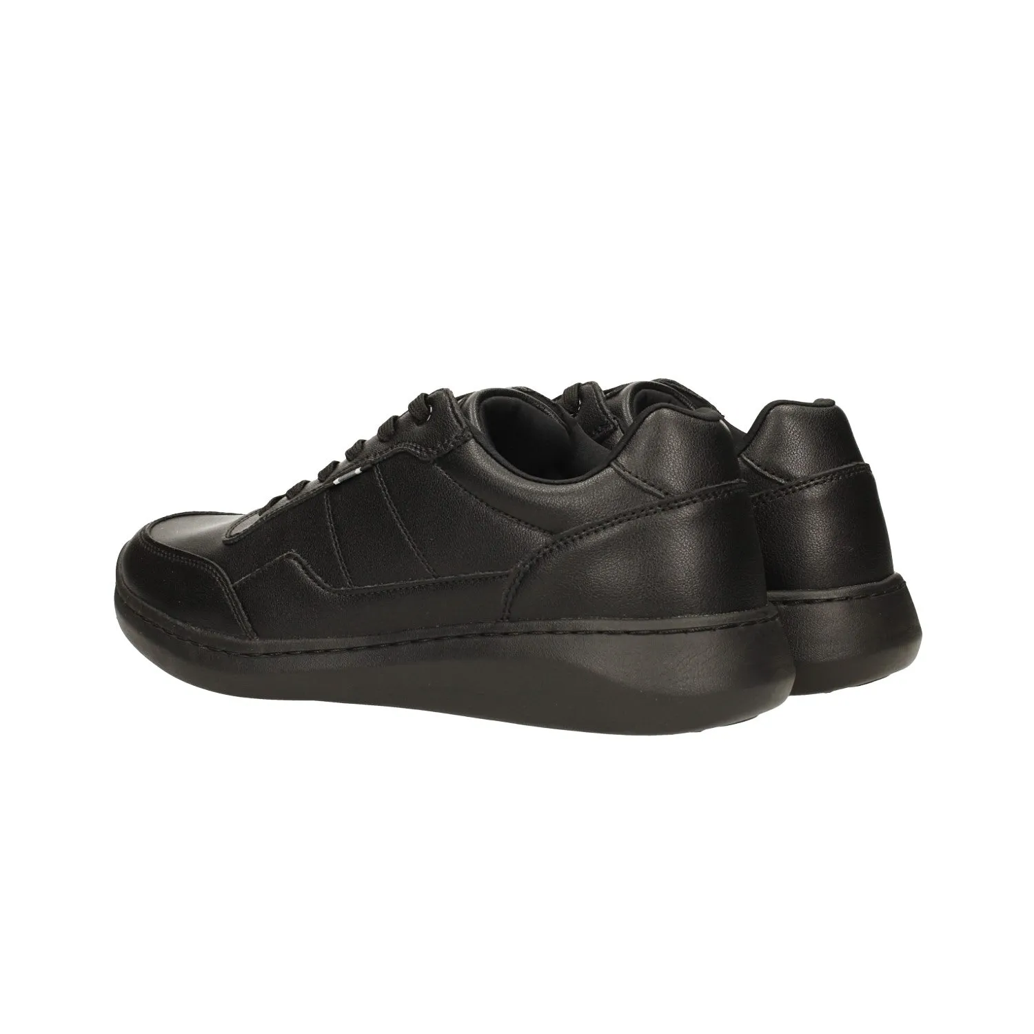 Sneakers total black con sottopiede in Memory Active