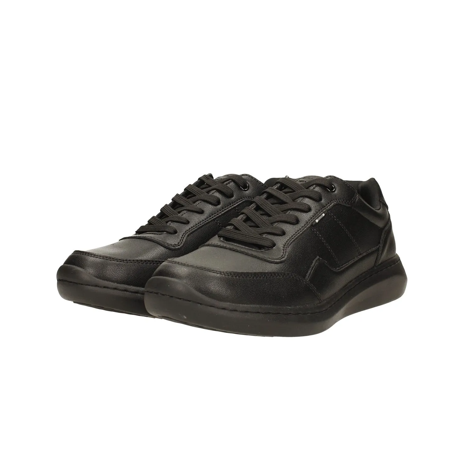 Sneakers total black con sottopiede in Memory Active