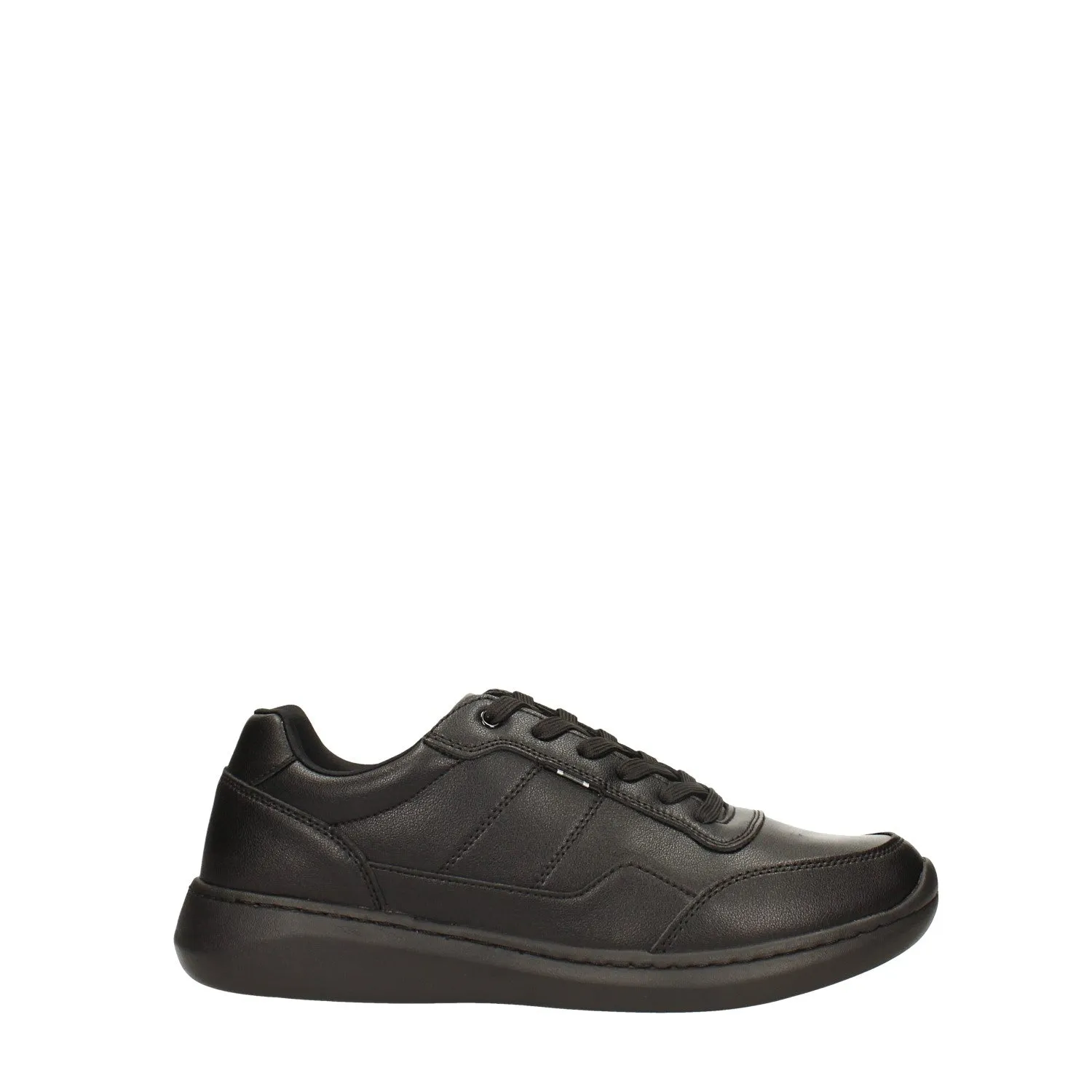 Sneakers total black con sottopiede in Memory Active