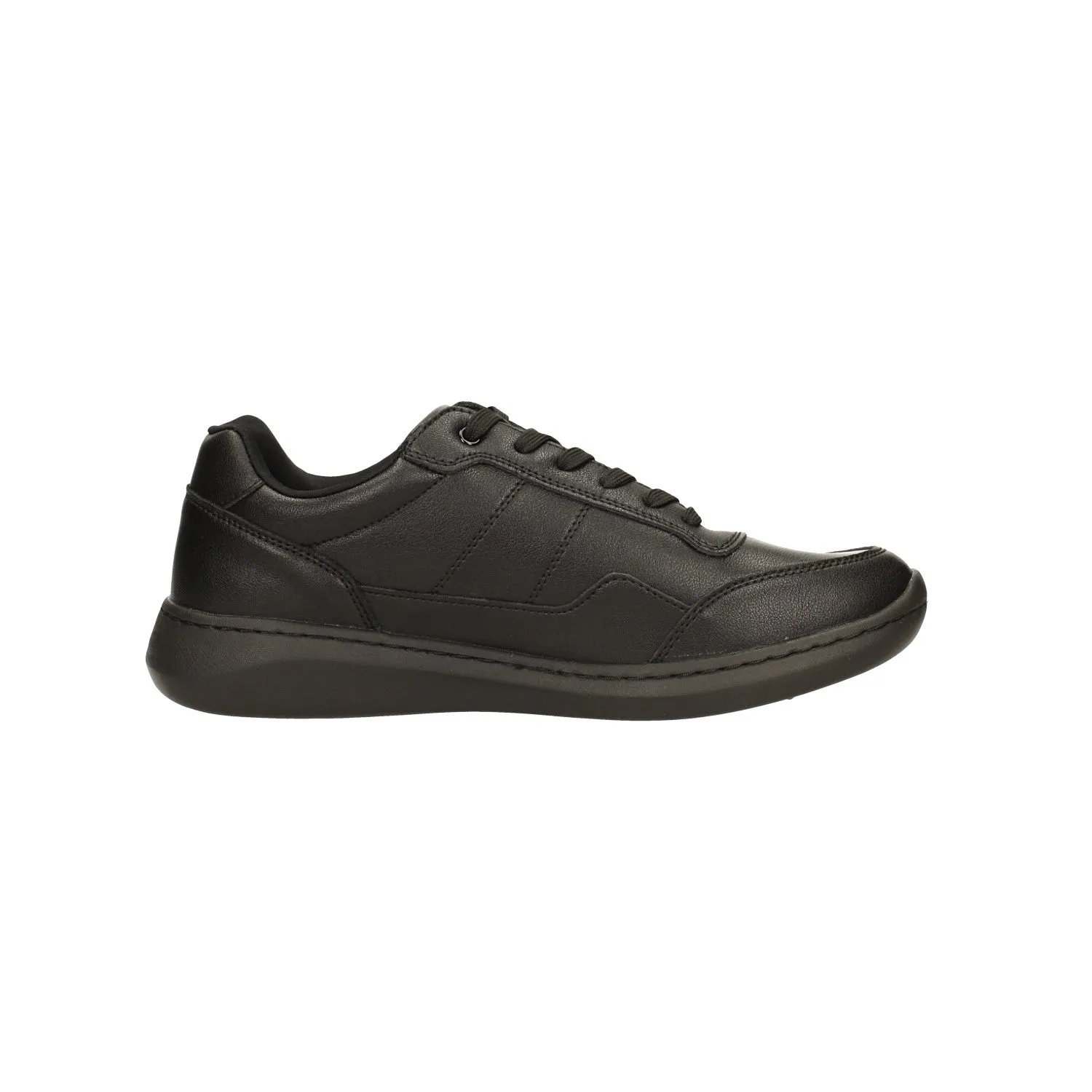 Sneakers total black con sottopiede in Memory Active