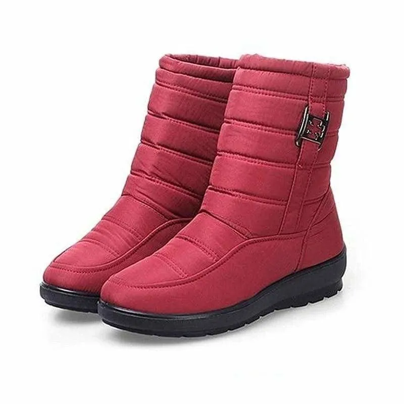 Snow Ankle Boots Female Zipper Down Winter Anti Skid Waterproof Boots