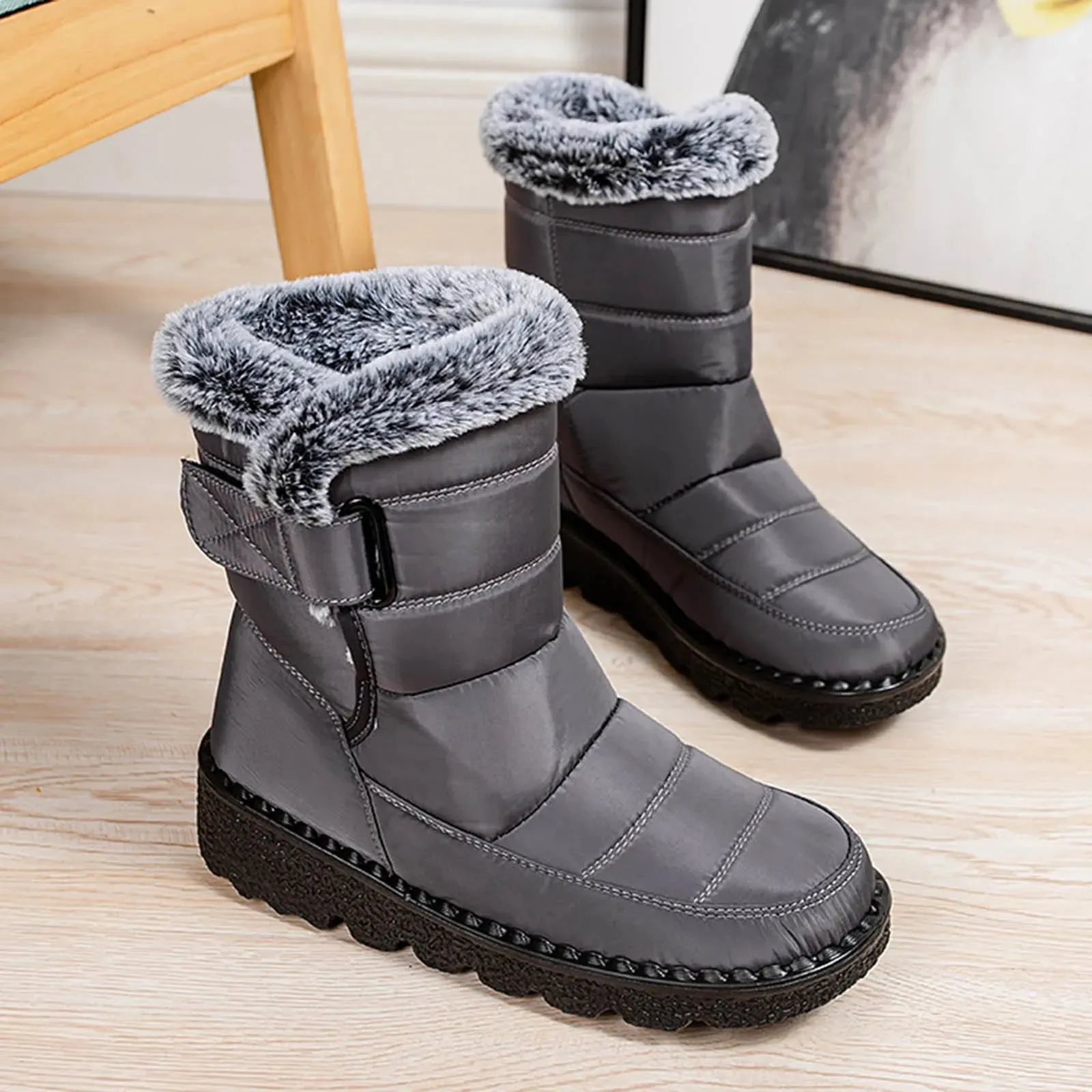 Waterproof Women & Teens Snow Boots | Winter Warm, Non-Slip Flats