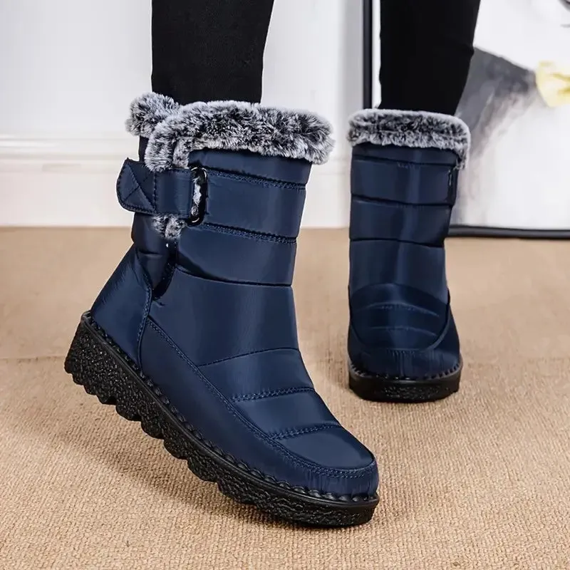 Waterproof Women & Teens Snow Boots | Winter Warm, Non-Slip Flats