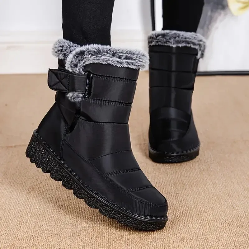 Waterproof Women & Teens Snow Boots | Winter Warm, Non-Slip Flats