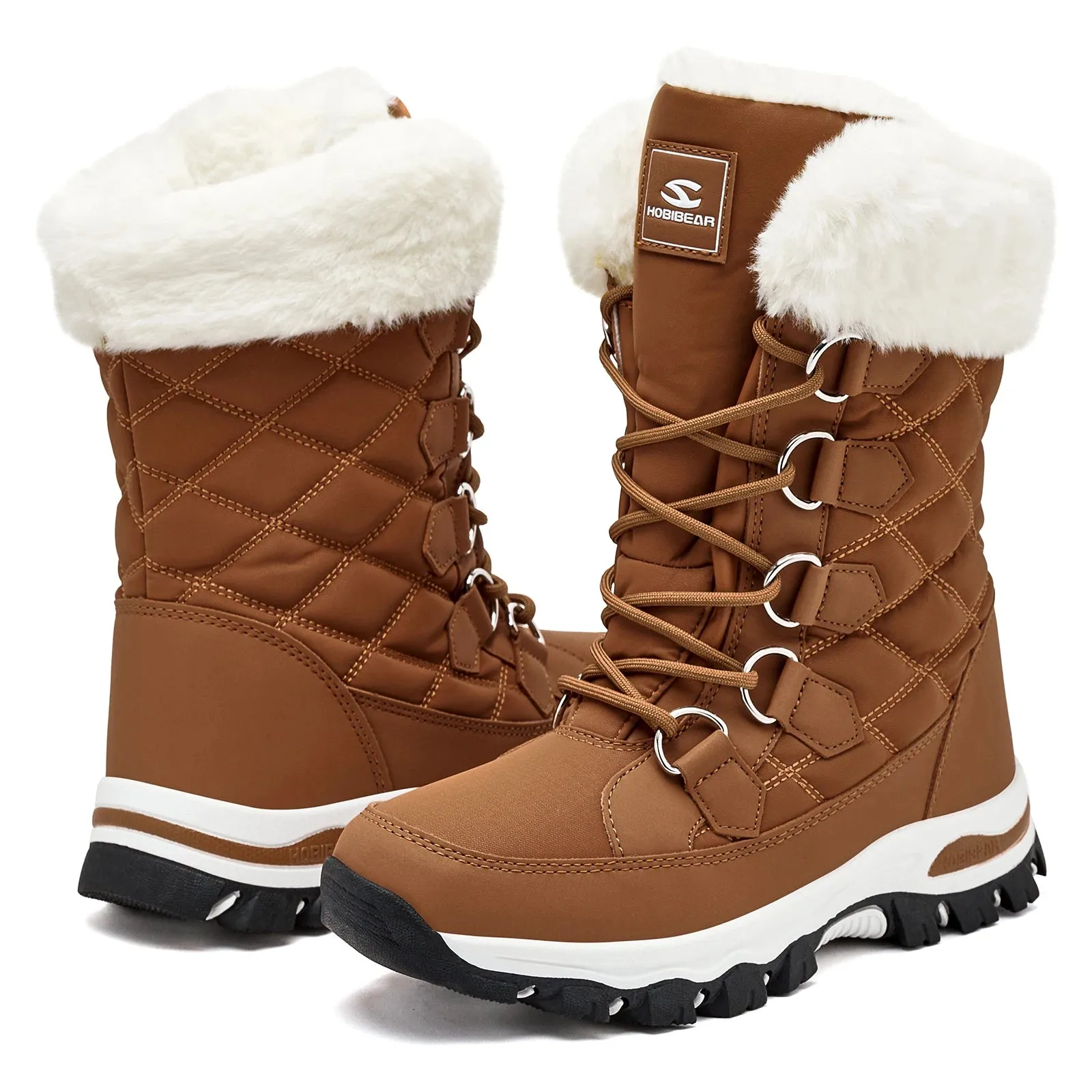 Women's Winter Non Slip Snow Boots | Warm Lined Faux Fur